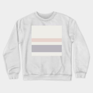 A sensational dough of Alabaster, Grey, Gray (X11 Gray) and Lotion Pink stripes. Crewneck Sweatshirt